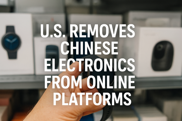 Millions of Chinese Electronics Vanish from U.S. Online Stores After FCC Move